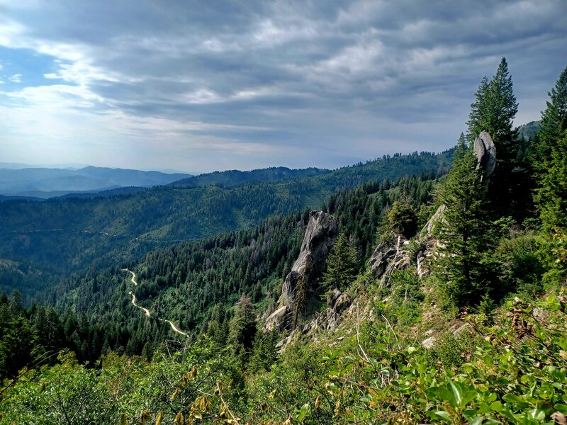 Looking into the valley.