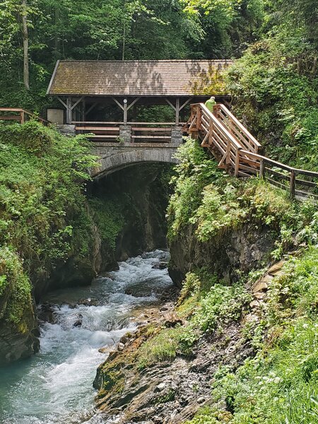 Pretty bridge over the Kaprun River, near entrance station.