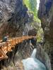 Boardwalk path though the canyon carved by the Kaprun River.