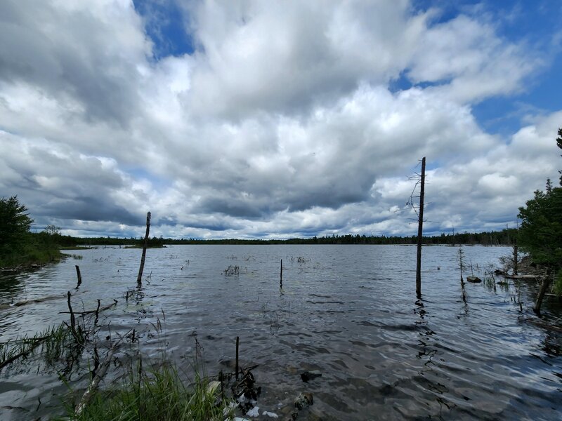 Flash Lake from the Snowbank-Flash portage.