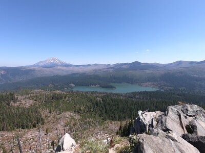Mt. Jefferson and Marion Lake from summit of Marion Mountain (7/31/23)