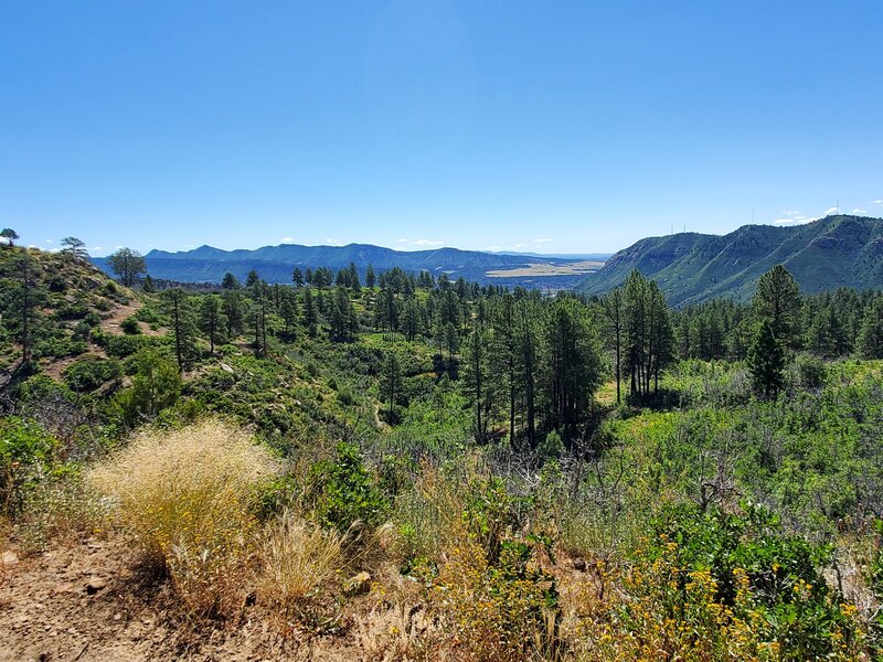 Looking towards the city of Durango