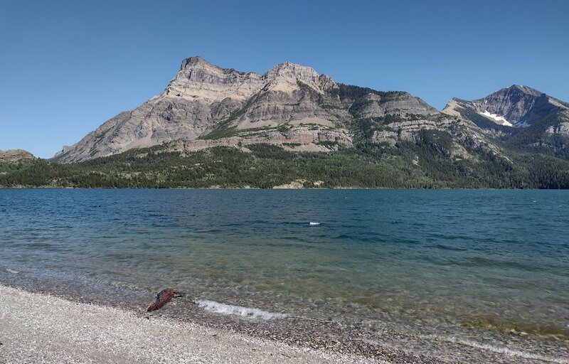 Vimy Peak to the east across Upper Waterton Lake.