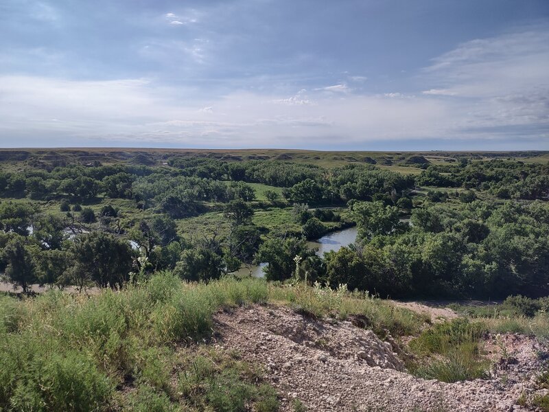 Landscape photo taken near historic Steele family monument