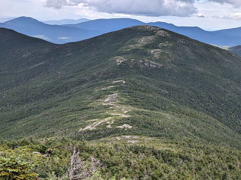 Looking at the Horn from the trail climbing to Saddleback