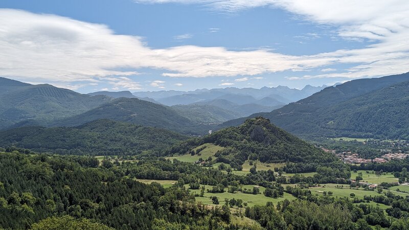 The Pyrenees seen from Foix Heights Loop.