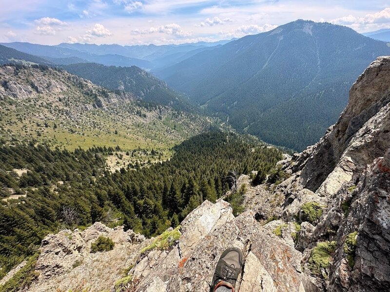 Big views looking down Gallatin Canyon.