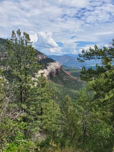 Looking north at the cliffs above Falls Creek Valley.