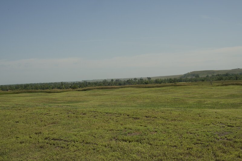 The indentions in the ground that you see here are evidence of a thriving Indian village that once was here.