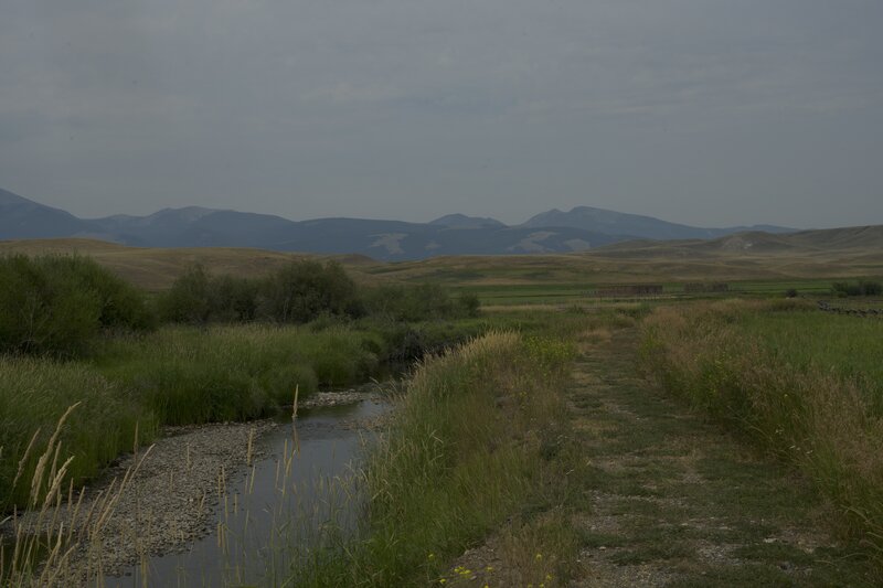 Views of the creek and surrounding countryside can be enjoyed from the nature trail.