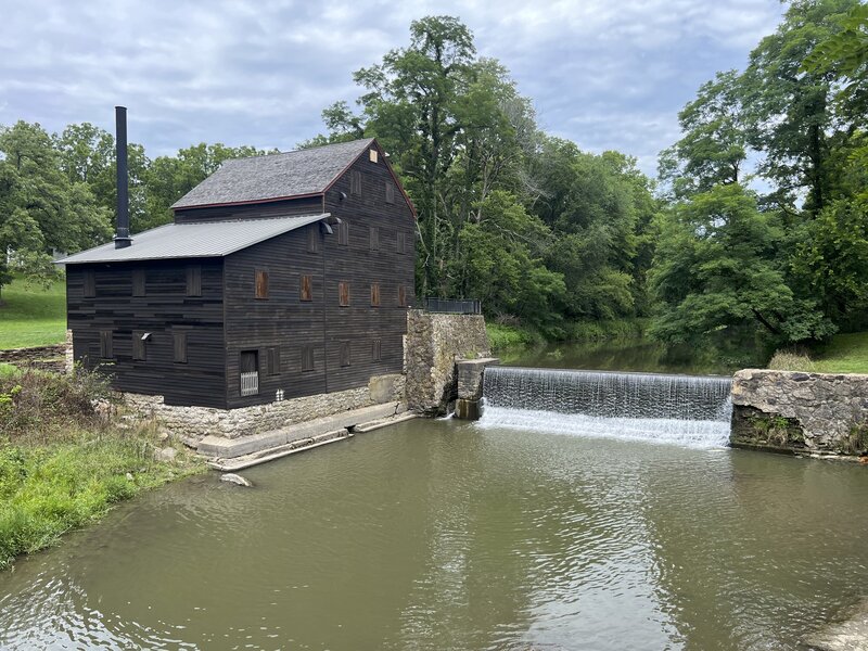 The Pine Creek Mill at the end of the trail was built around 1850.