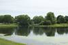 The trail passes by Discovery Pond where people can fish and enjoy watching various birds and other water animals.