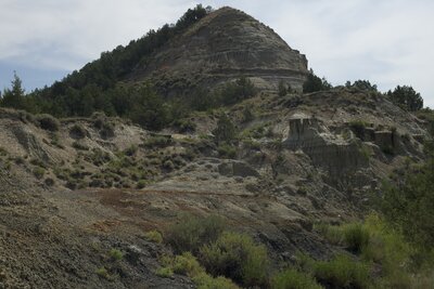 Hiking down into the canyon gives you a chance to see the various rock formations and impacts of rain and erosion on the landscape.