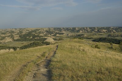 A view of the surround hills from Buck Hill, the 2nd highest point in the park.