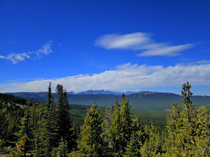 The Potato Range from the trail.