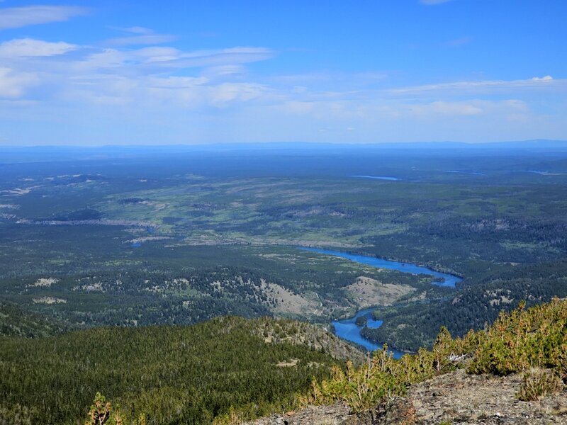 Looking east over the Chilko River.