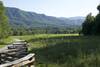 Views of the Smoky Mountains spread out before you on the trail up to the John Oliver Cabin.