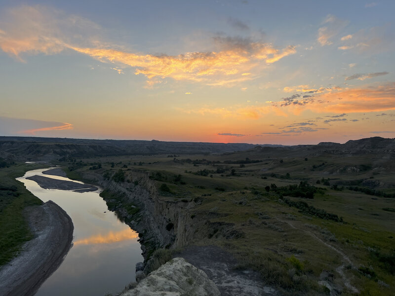 Sunset is great on the Wind Canyon Trail.