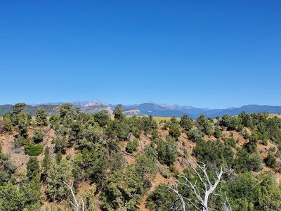 La Platas visible from South Rim Trail.
