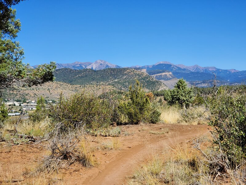 Views to the north towards the La Plata Mountians.