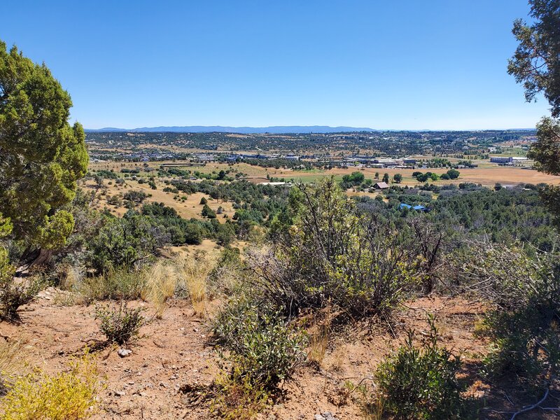 Views over the Three Springs and hospital area.