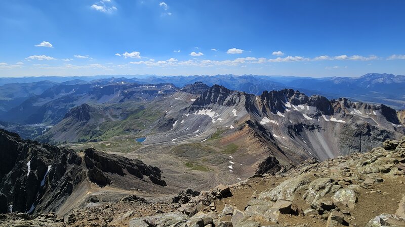 View from the Mount Sneffels peak.