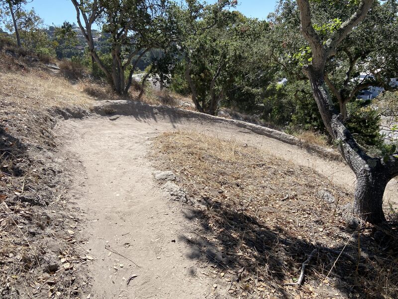 Banked curves on the Upper James Way Trail.