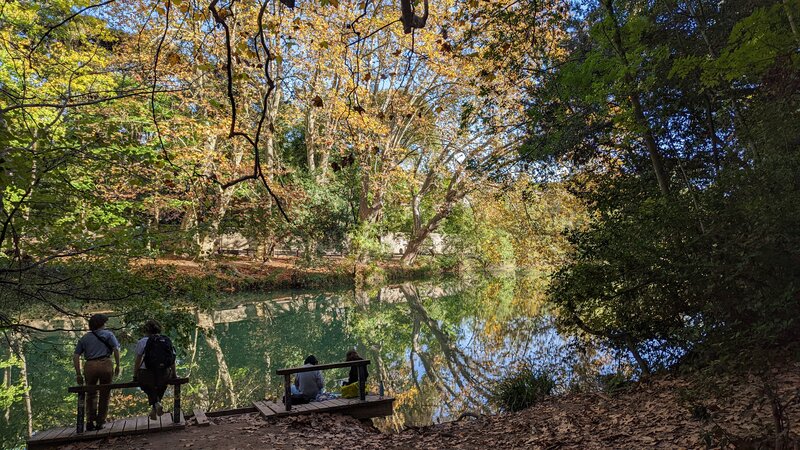 Lez River in the fall.