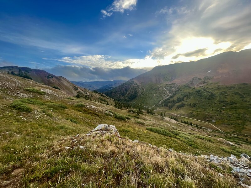 Spectacular sunrise from the Cinnamon Trail.