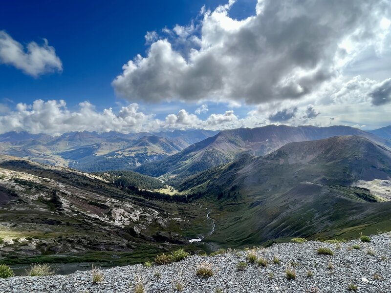 Eastern views during the climb.