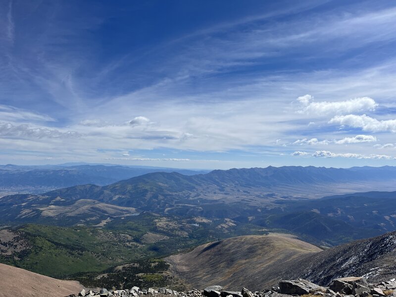 Views on the way to Mt. Ouray summit.