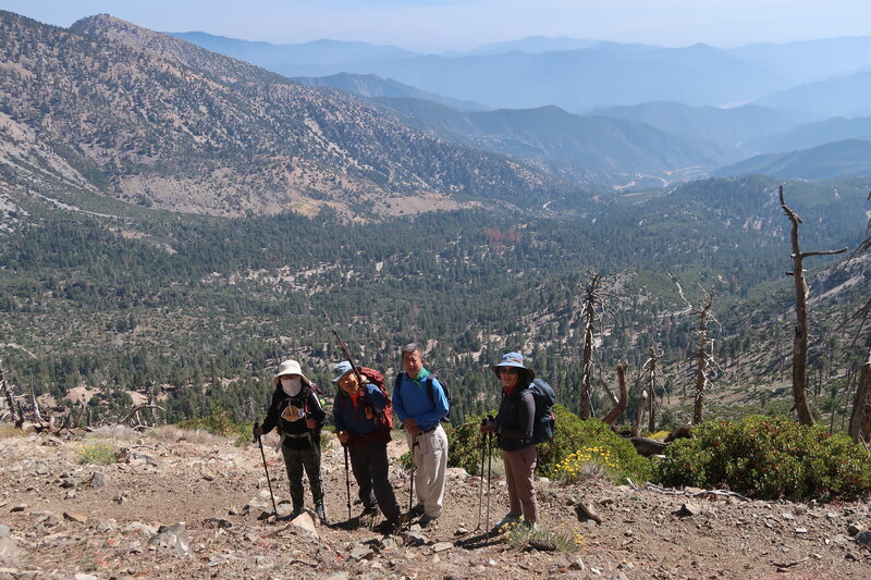 Look down San Gabriel Canyon.