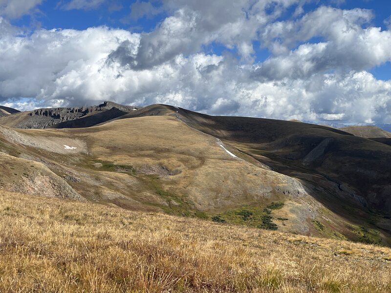 Looking north at the other Baldy Mountains.