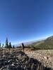 Hiking south along the Fossil Ridge Trail.