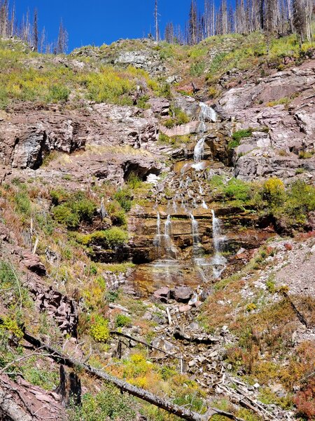 Clear Creek Falls in the burn scar.