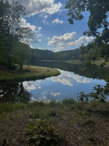 View of the upper lake