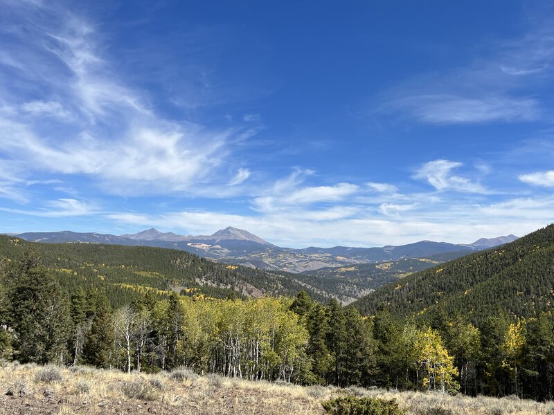 East facing trail view.