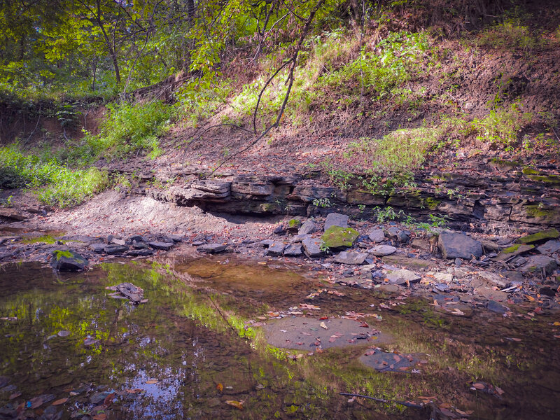 Limestone wall