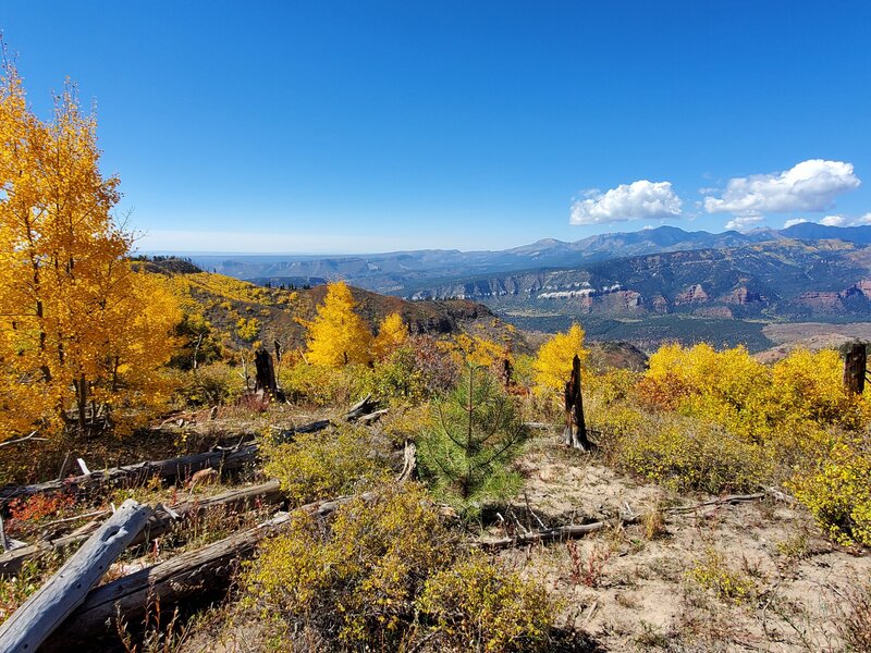 Great fall views to the west from Missionary Ridge.