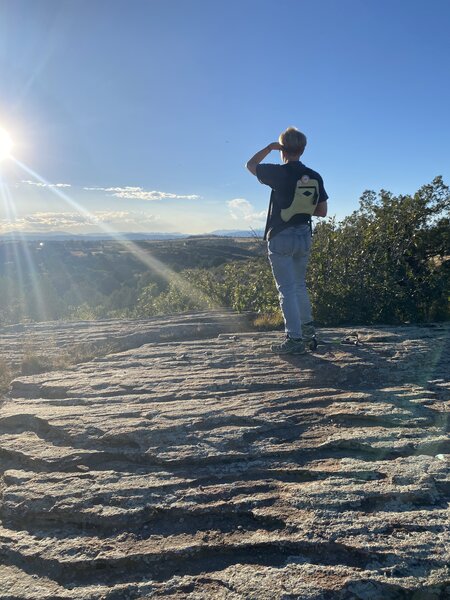 Interesting rock formations and gorgeous spacious views from the mesa.