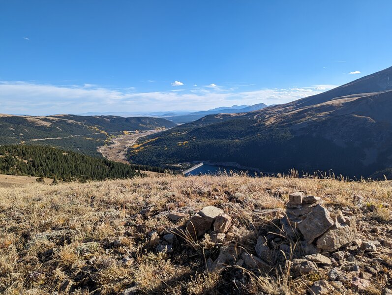 Looking south towards Alma - Marshall Reservoir.