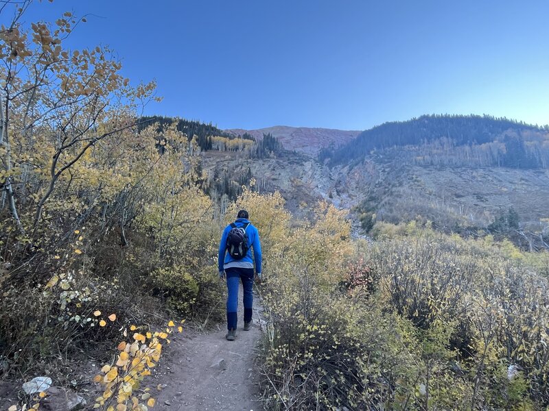 Heading east on the trail towarda Avery.