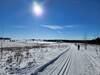 Winter hiking on the Farm Loop Trail.