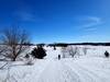 Winter hiking on the Lone Rock Loop Trail.