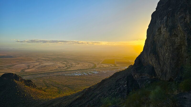 Sunrise on Hunter Trail