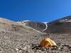 View from High Camp up Summit Route to False Summit.