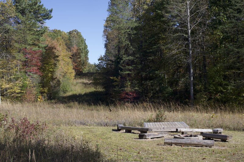 There is a platform and firepit area where you can take a break to enjoy the views before making your way back to your car.