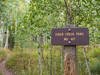 Trail sign along the trail.