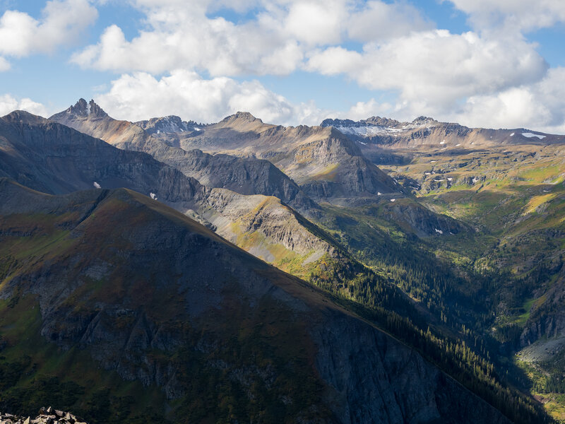 Stunning mountain views from Ajax Peak.