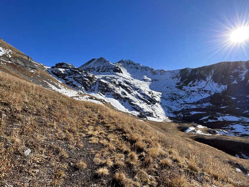 View of Wasatch Mountain from the trail.